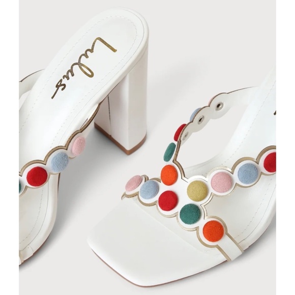 Lulu’s White Multi High Heel Sandals - Picture 4 of 8